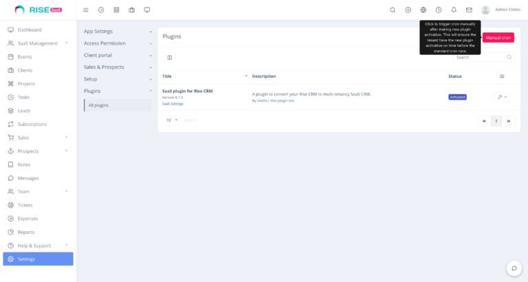How to install a third-party plugin after activating the SaaS module ...